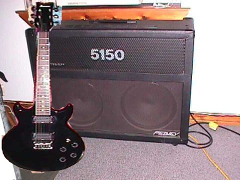 Ibanez Guitar and Peavey 5150 Amp